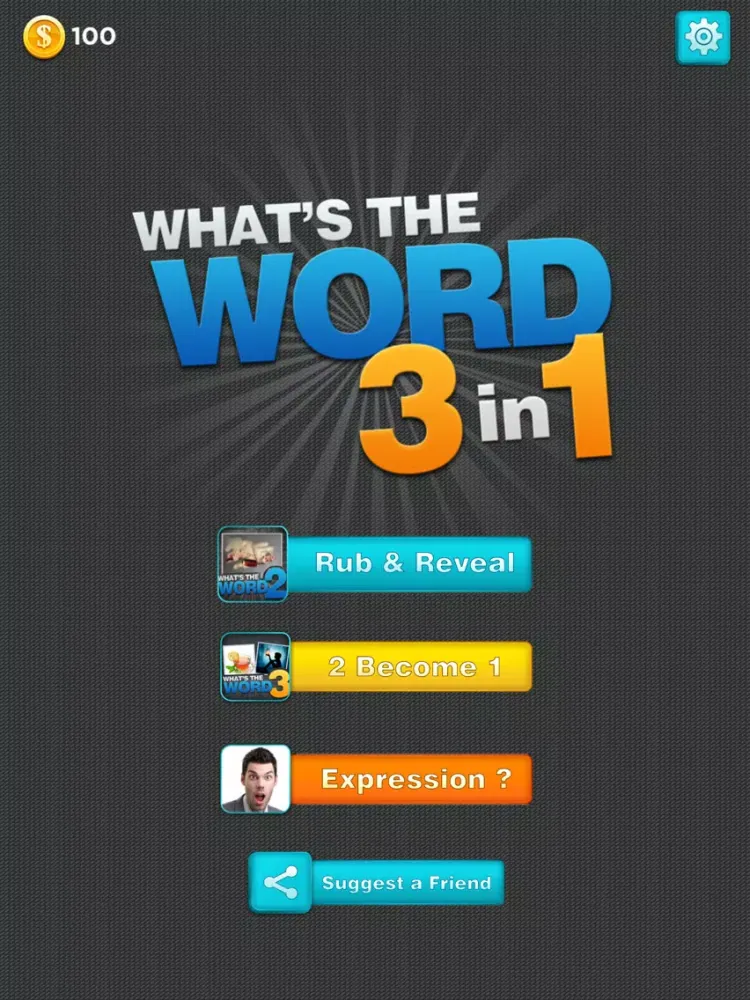 Capturas de tela do What's the Word 3 in 1 - What's the Pic , Pic Combo and Guess the Expressions iPad 