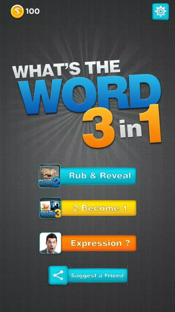 Capturas de tela do What's the Word 3 in 1 - What's the Pic , Pic Combo and Guess the Expressions