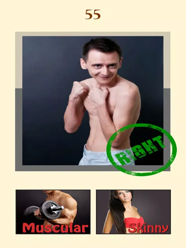 Fat or Thin - Guess from the close up pics iPad  स्क्रीनशॉट