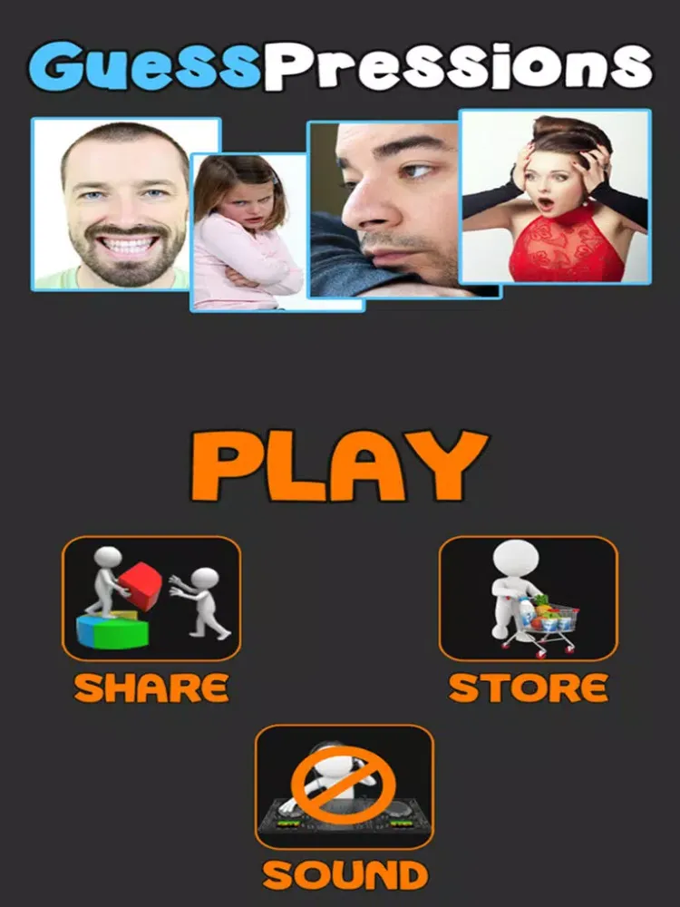 GuessPressions - Guess the Emotions from Close up pics iPad  سکرین شاٹس