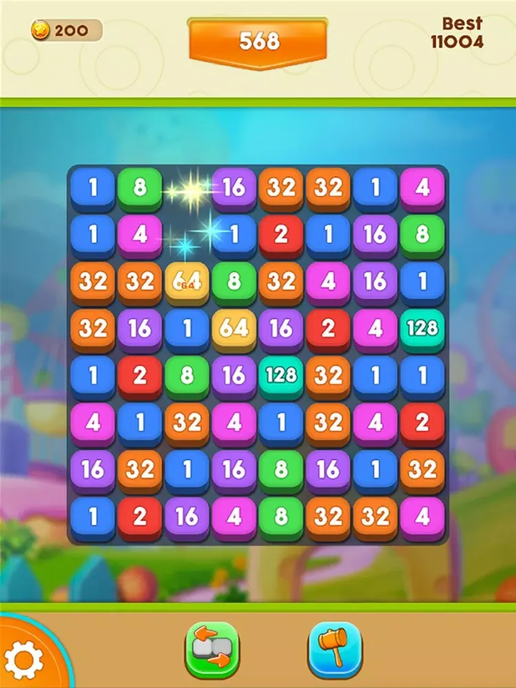 Ảnh chụp màn hình của Number Crush - A Match 3 Number Game iPad 