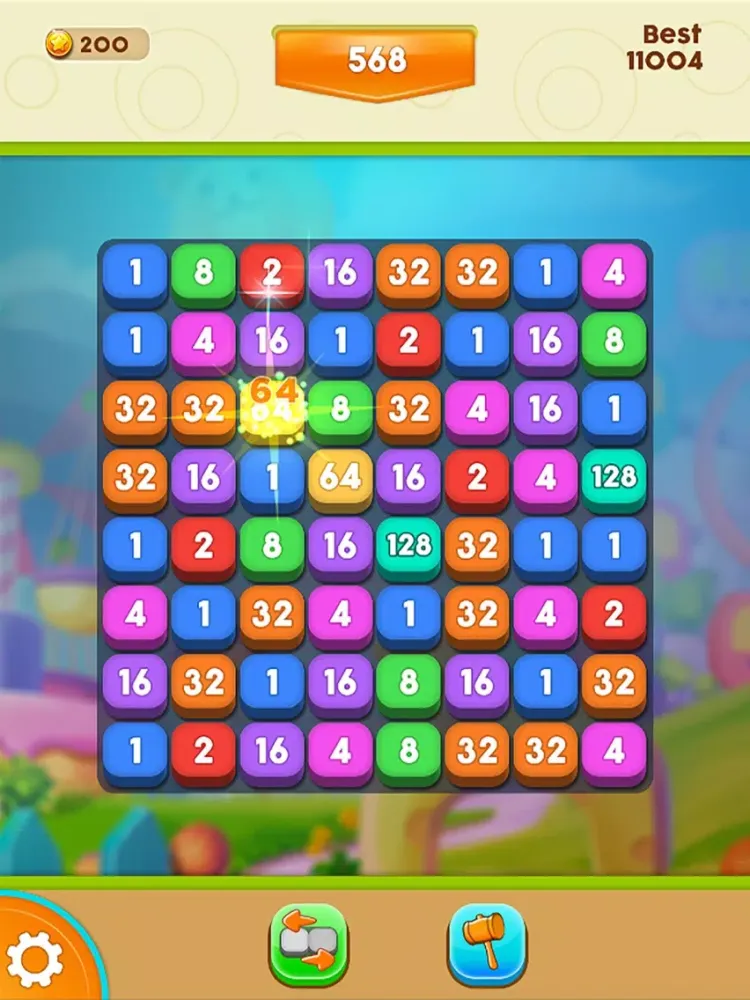 Ảnh chụp màn hình của Number Crush - A Match 3 Number Game iPad 