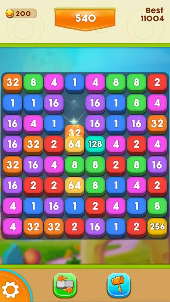 Ảnh chụp màn hình của Number Crush - A Match 3 Number Game