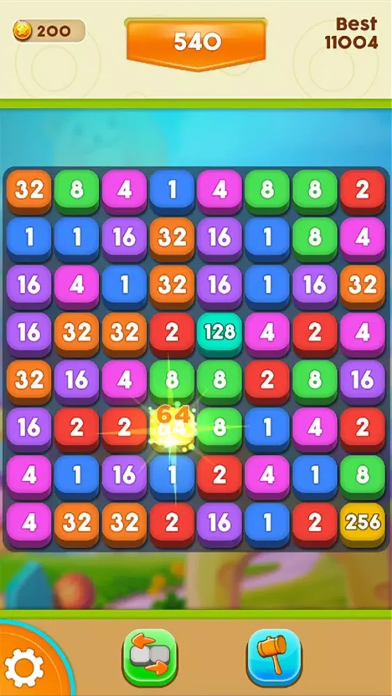 Ảnh chụp màn hình của Number Crush - A Match 3 Number Game