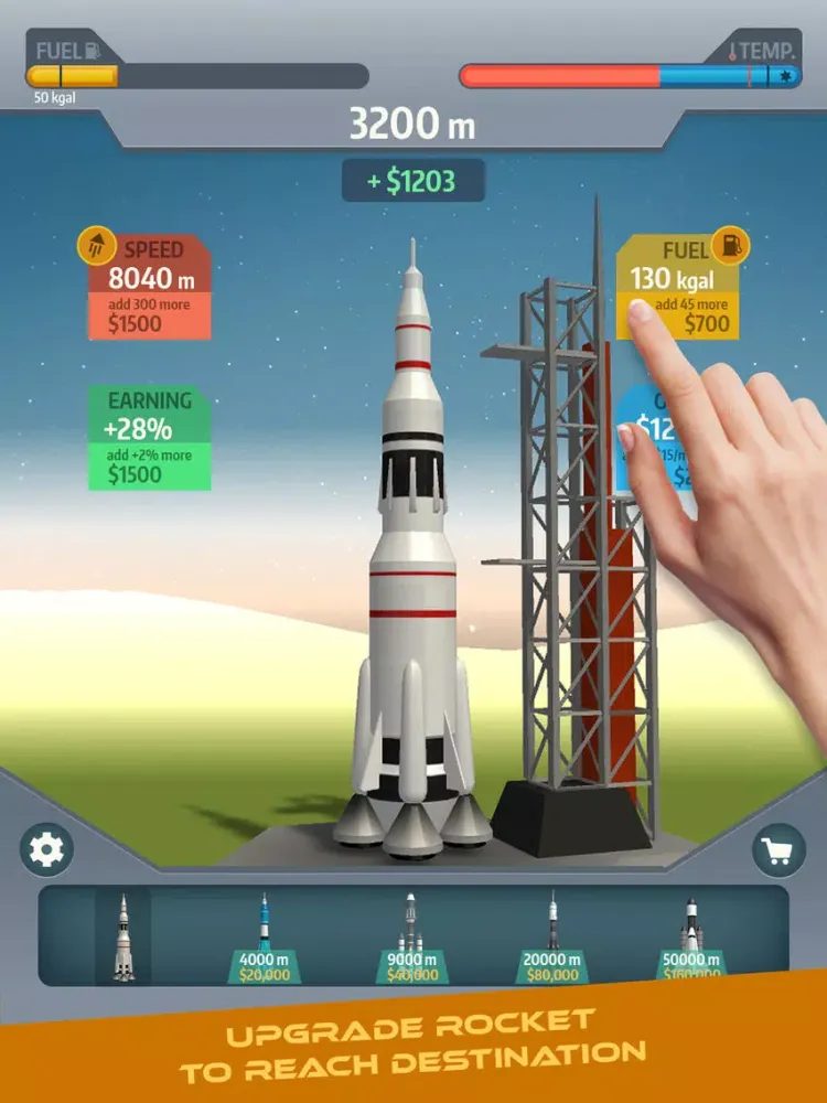 Rocket Launch ! iPad  স্ক্রিনশট