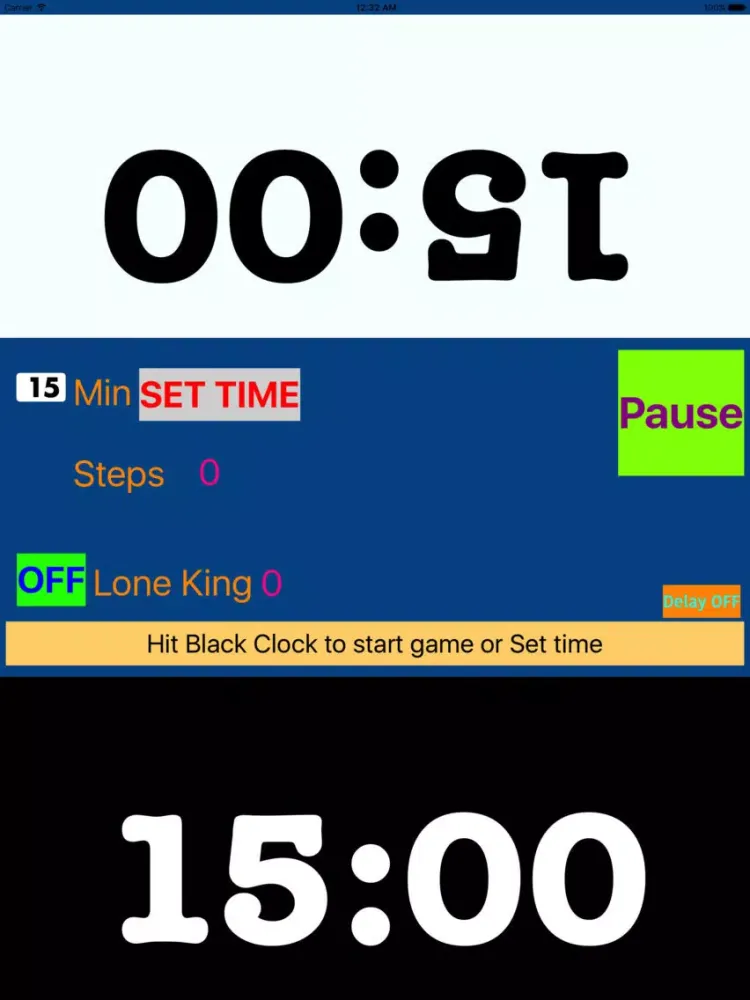 ภาพหน้าจอของ Chess Competition Clock for iPad iPad 