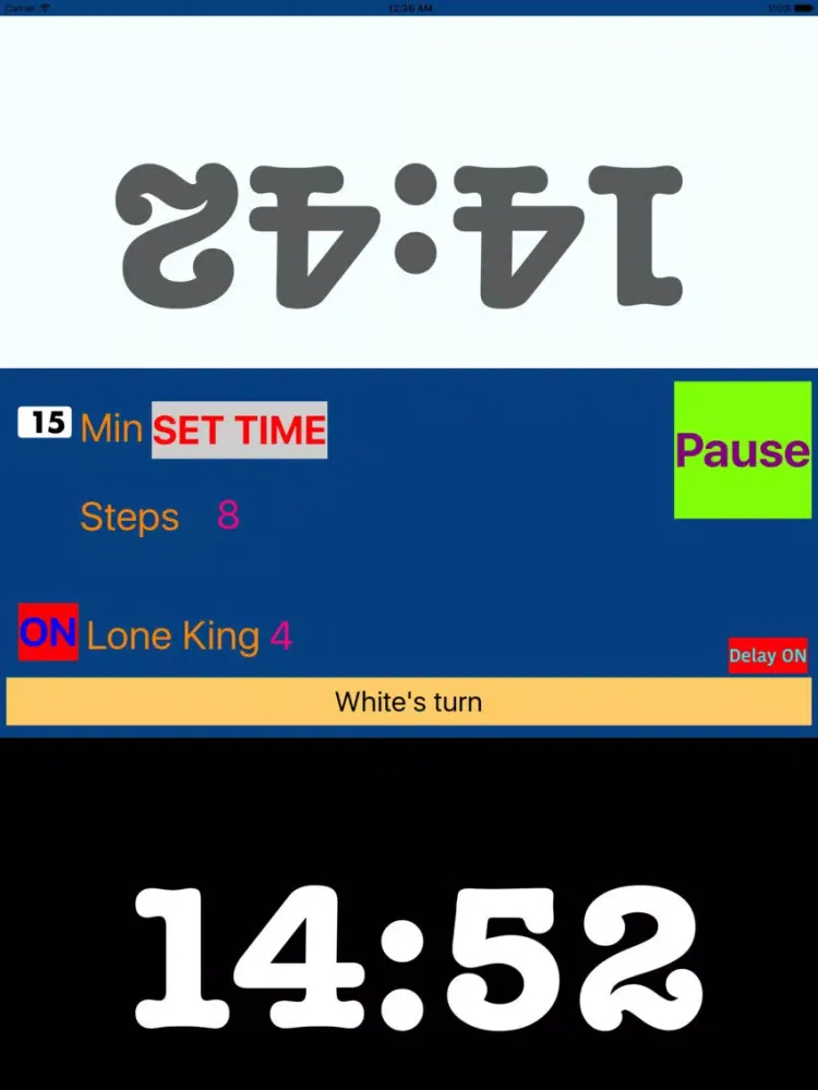 ภาพหน้าจอของ Chess Competition Clock for iPad iPad 