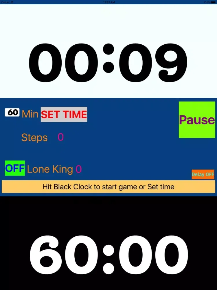 ภาพหน้าจอของ Chess Competition Clock for iPad iPad 