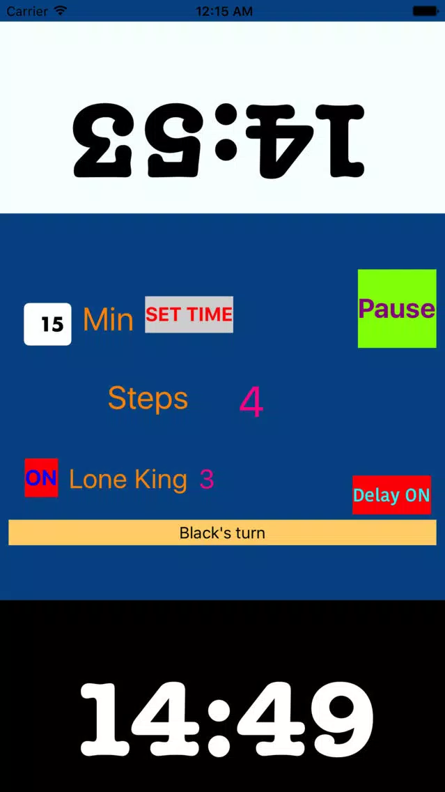Chess Competition Clock for iPad Screenshots
