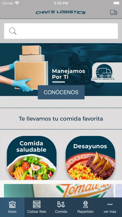 Capturas de tela do Chivis logistics