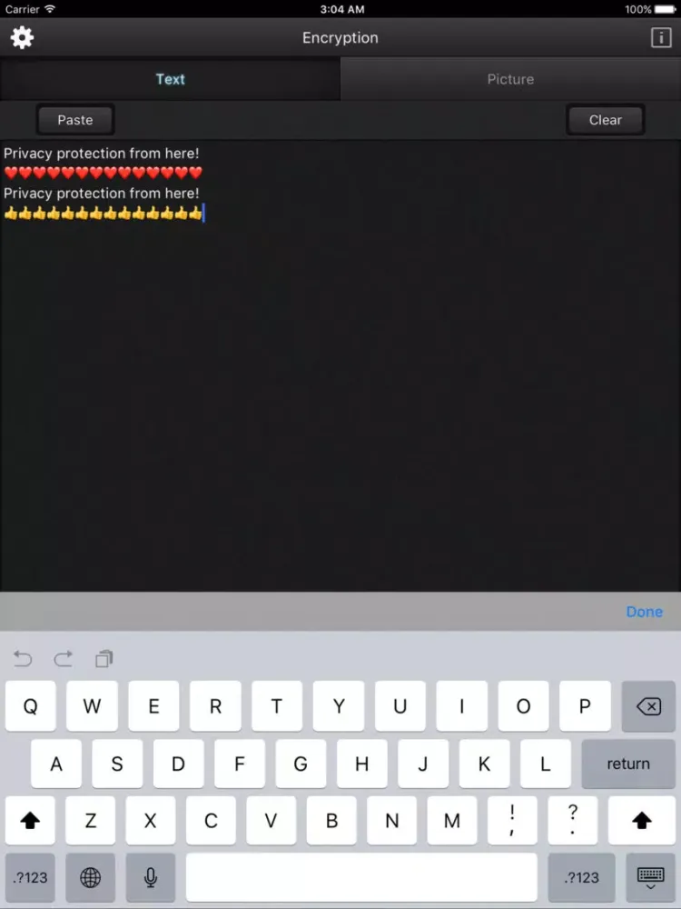Capturas de tela do CipherLand iPad 