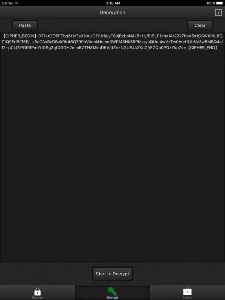 Capturas de tela do CipherLand iPad 