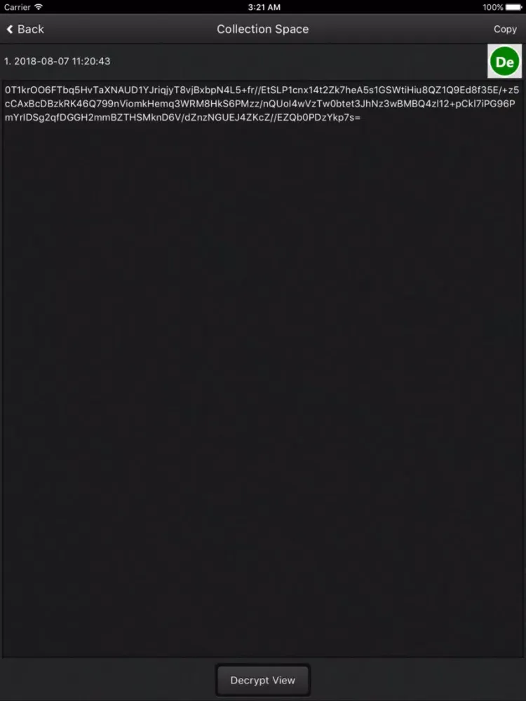 Capturas de tela do CipherLand iPad 