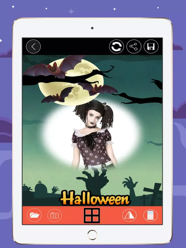 صور Halloween Trick or Treat Photo Frames iPad 