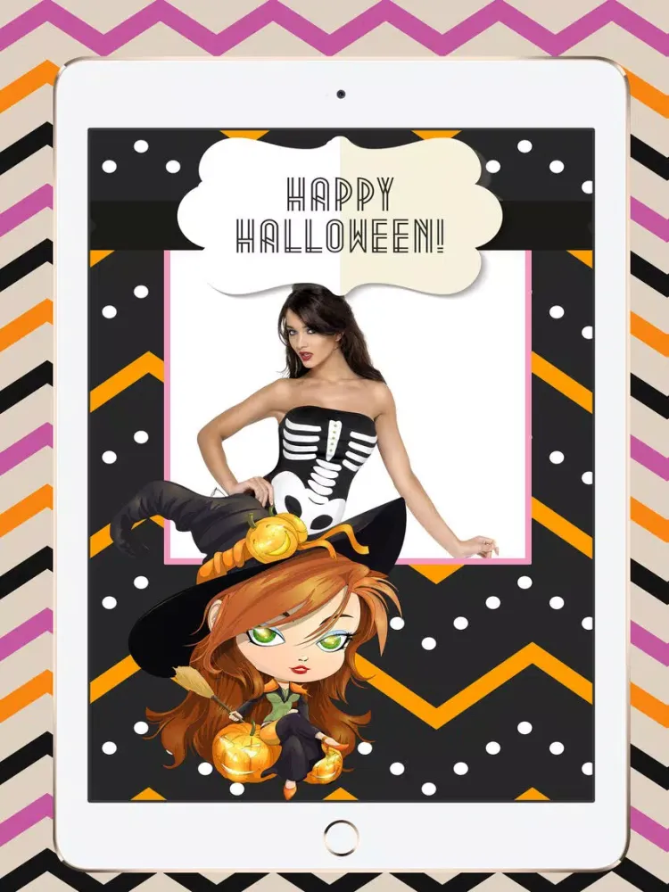 صور Halloween Trick or Treat Photo Frames iPad 