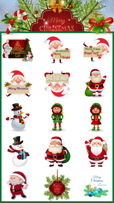 Capturas de pantalla de Santa Greetings Stickers