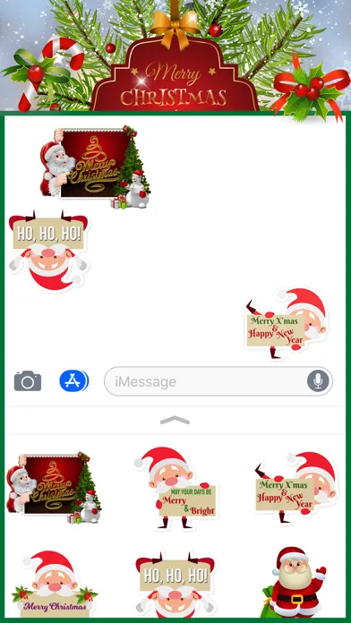 Capturas de pantalla de Santa Greetings Stickers