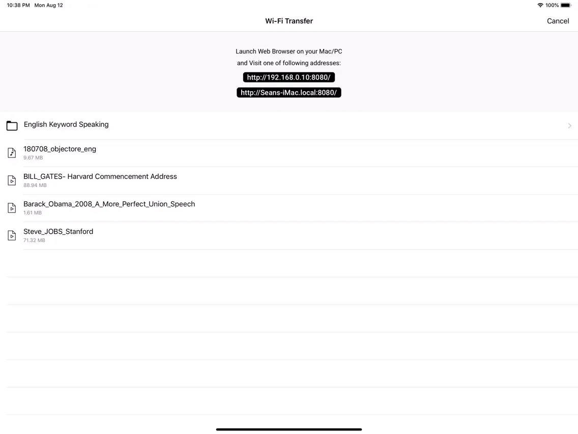 تصاویر English Shadowing: TEDICT iPad 