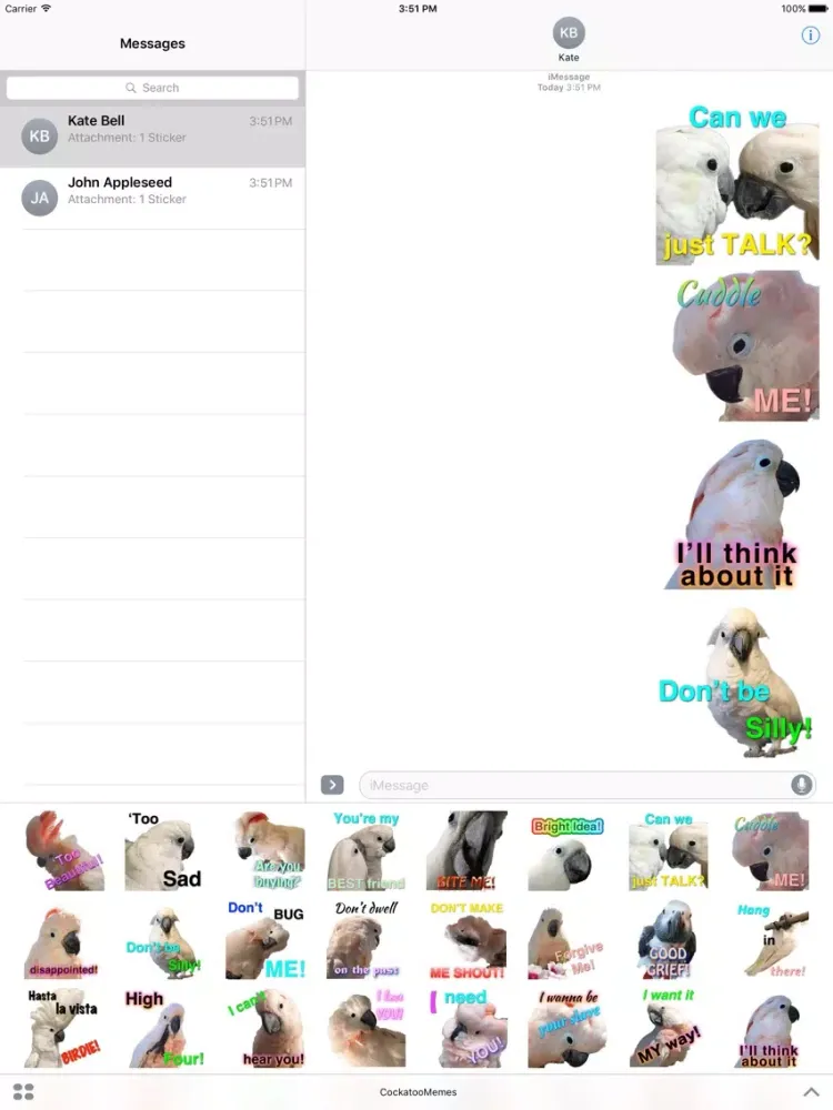 Ảnh chụp màn hình của Cockatoo With Attitude iPad 