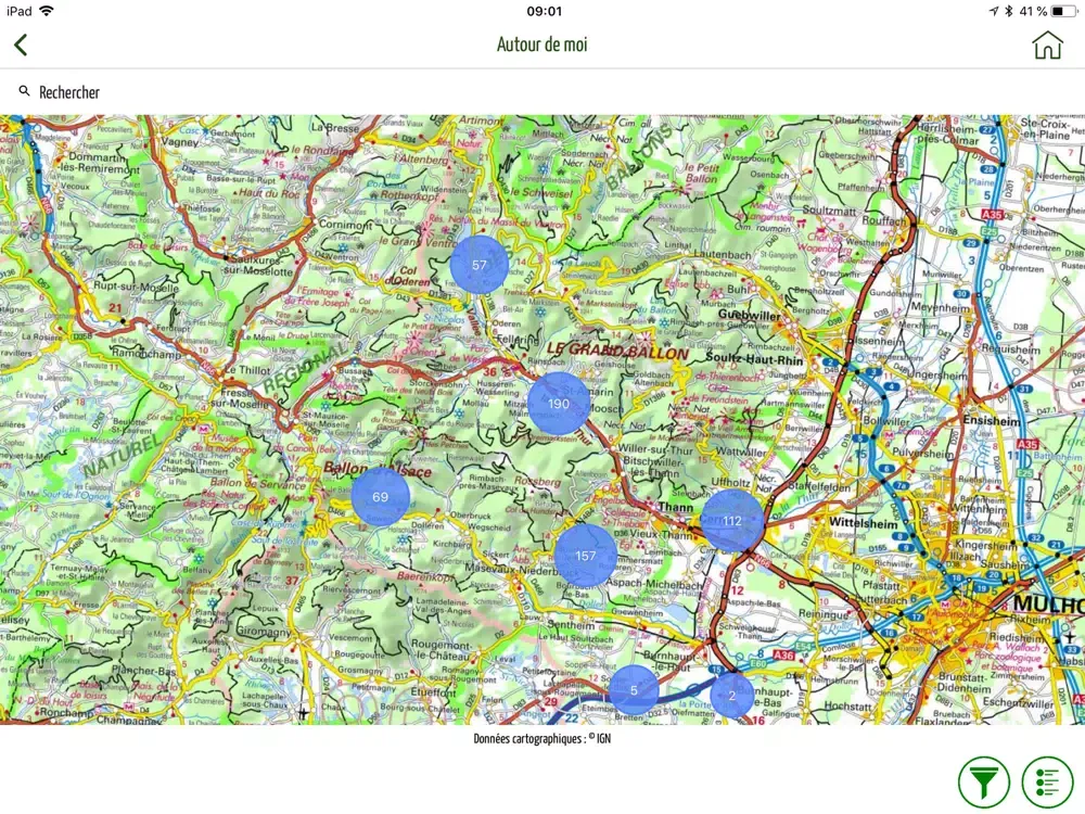 Balade Hautes Vosges d'Alsace iPad  स्क्रीनशॉट
