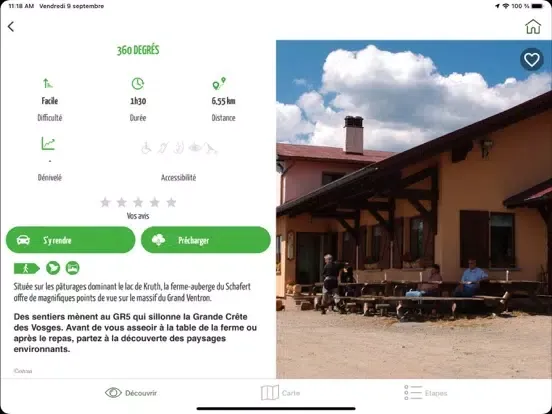 Tangkapan layar Balade Hautes Vosges d'Alsace iPad 