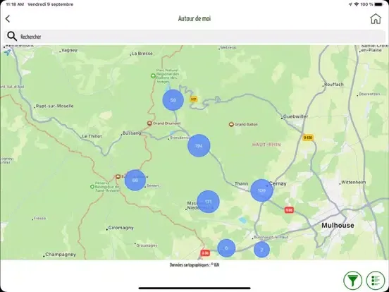 Tangkapan layar Balade Hautes Vosges d'Alsace iPad 