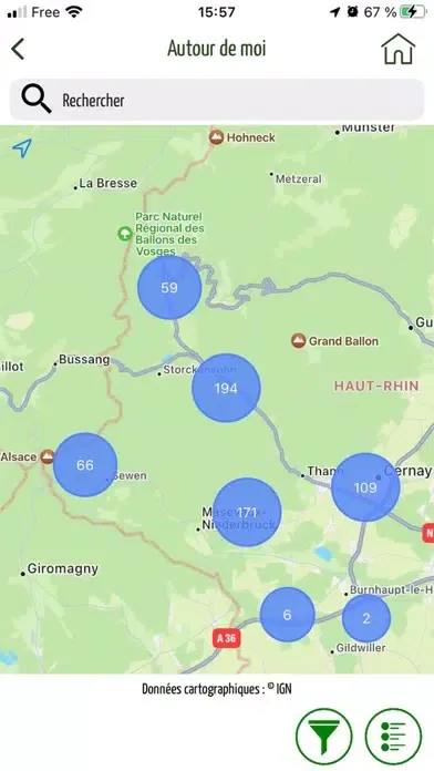 Tangkapan layar Balade Hautes Vosges d'Alsace