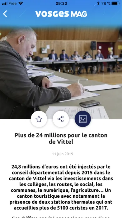 Capturas de tela do Vosges Mag