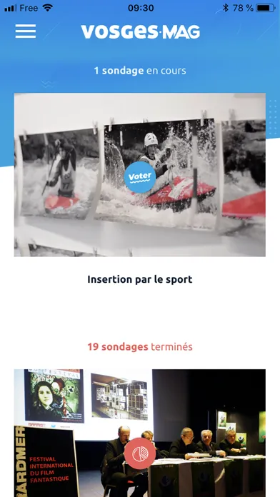 Capturas de tela do Vosges Mag