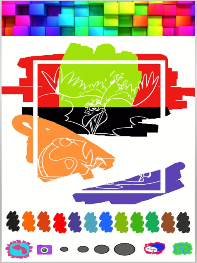 Paint Kids NEMO Coloring Version iPad  Screenshots