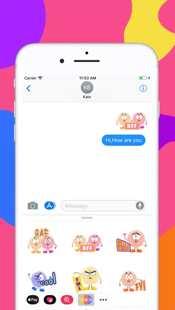 Cute Fluffy Emoji Sticker Screenshots