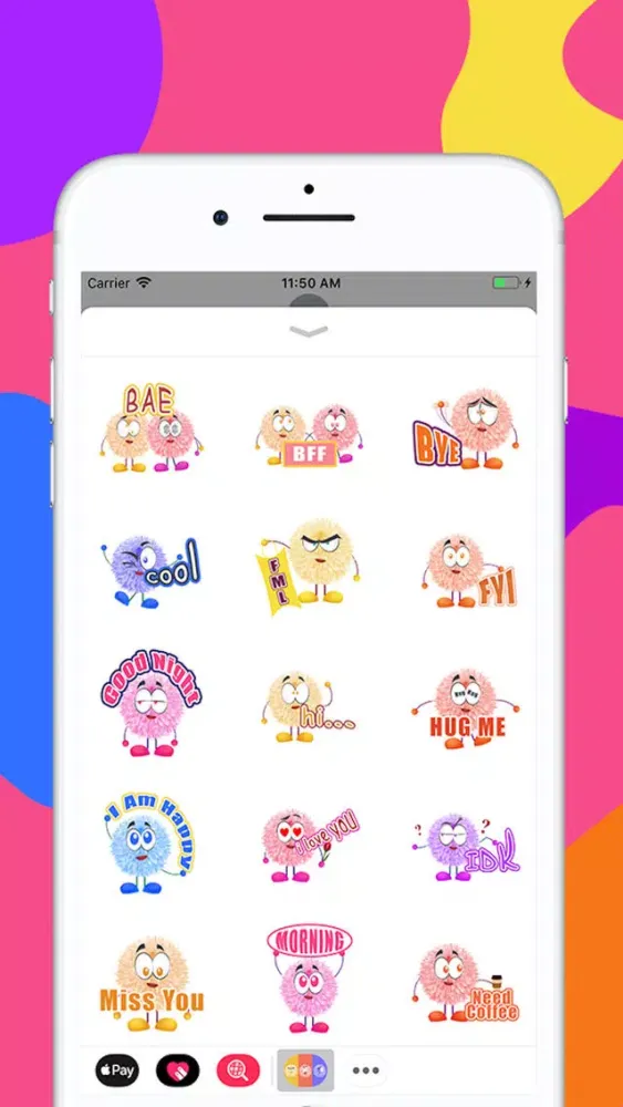 Cute Fluffy Emoji Sticker Screenshots