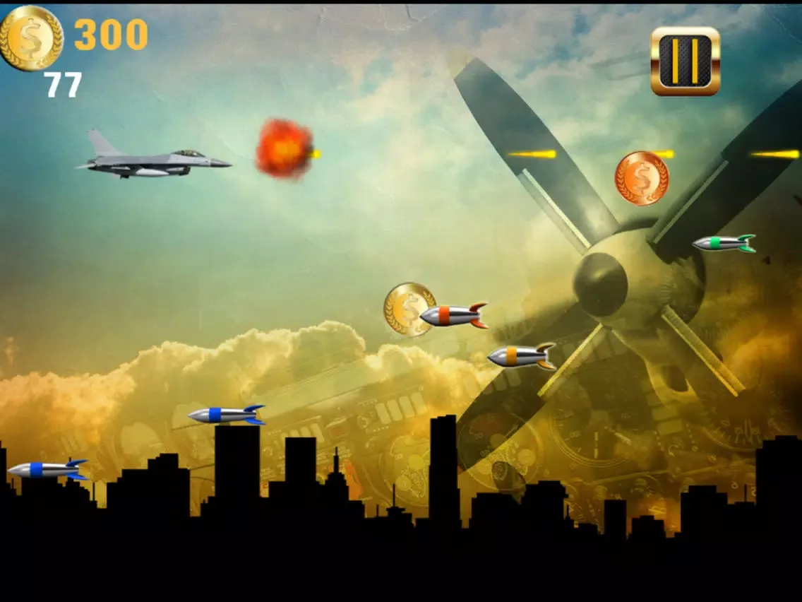 Скриншоты War Jet Dogfights in the Sky: Combat Shooting Game iPad 