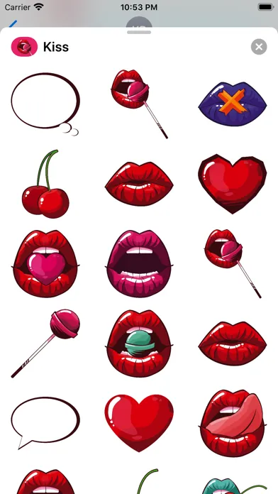 Captures d'écran de Naughty Kiss: Adult Woman Lips