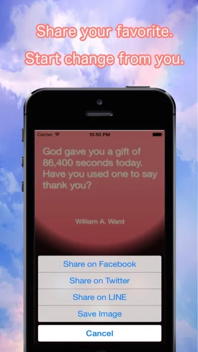 Captures d'écran de ThankSwitch - Quotes about appreciation/gratitude