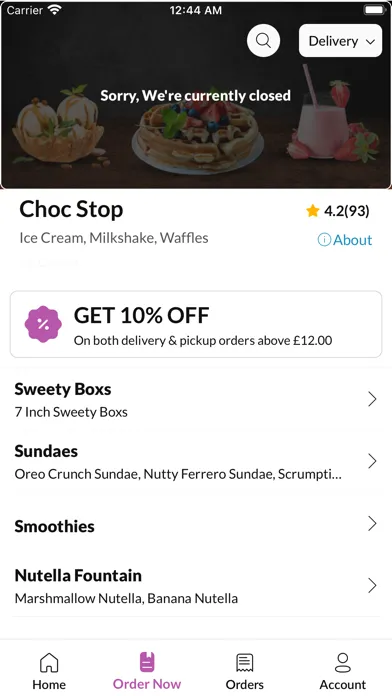 ภาพหน้าจอของ Choc Stop