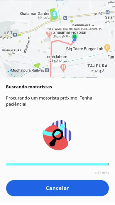 Capturas de tela do Chofer - Passageiro