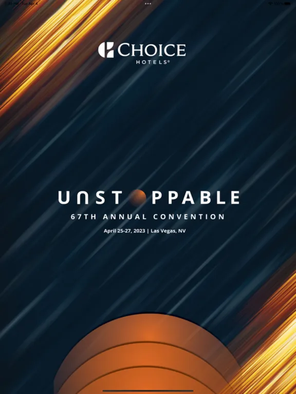 Tangkapan layar Choice Hotels Convention iPad 