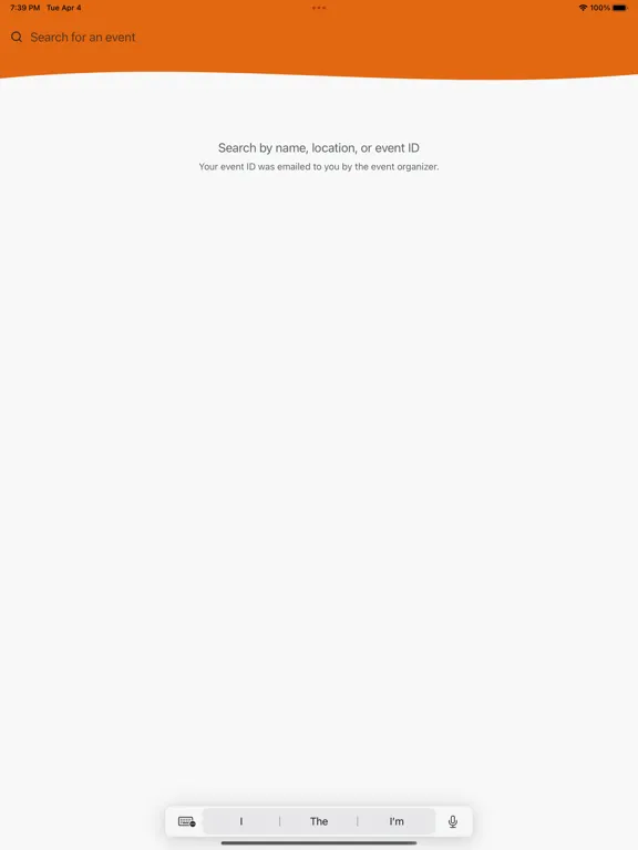 Tangkapan layar Choice Hotels Convention iPad 