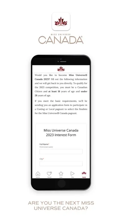 Tangkapan skrin Miss Universe Canada
