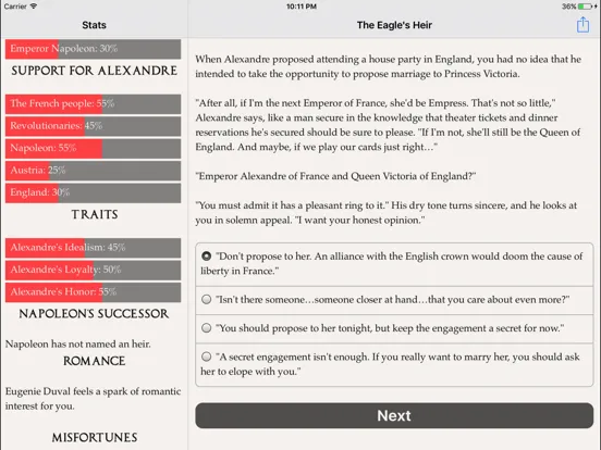 The Eagle's Heir iPad  स्क्रीनशॉट