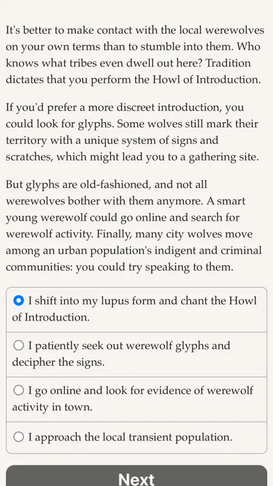 Werewolf: Book of Hungry Names应用截图