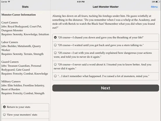 The Last Monster Master iPad  스크린샷