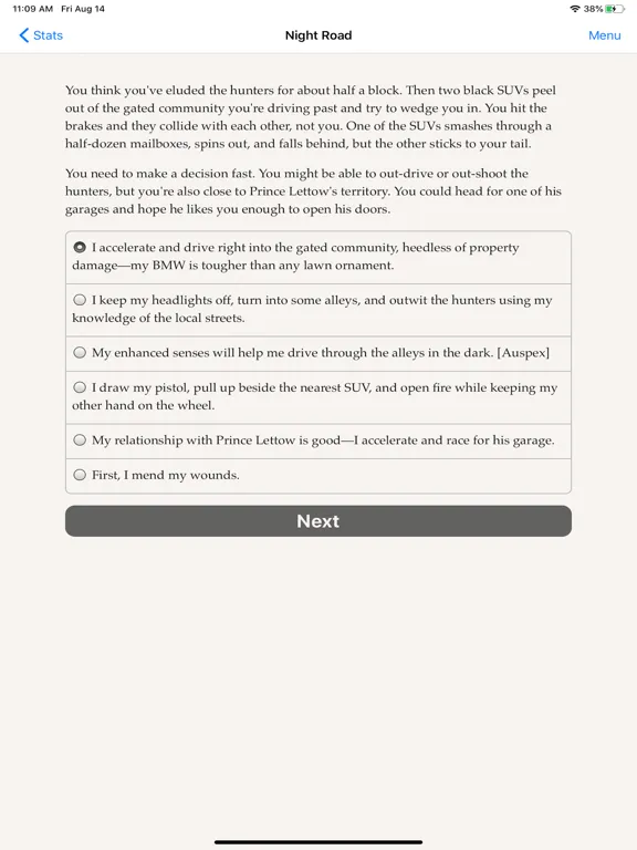 Vampire — Night Road iPad  Screenshots
