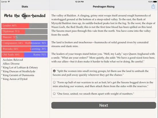 Pendragon Rising iPad  Screenshots