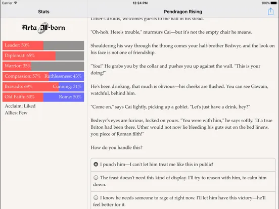 Pendragon Rising iPad  Screenshots