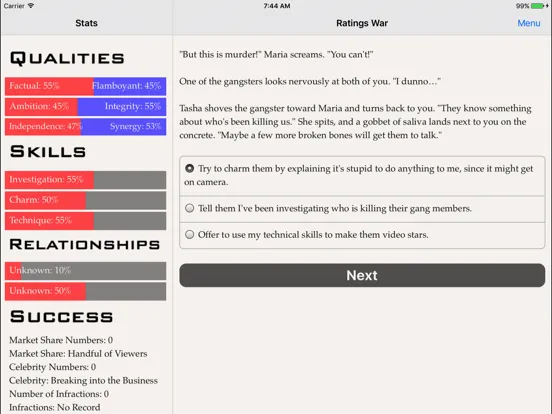 Скриншоты Ratings War iPad 