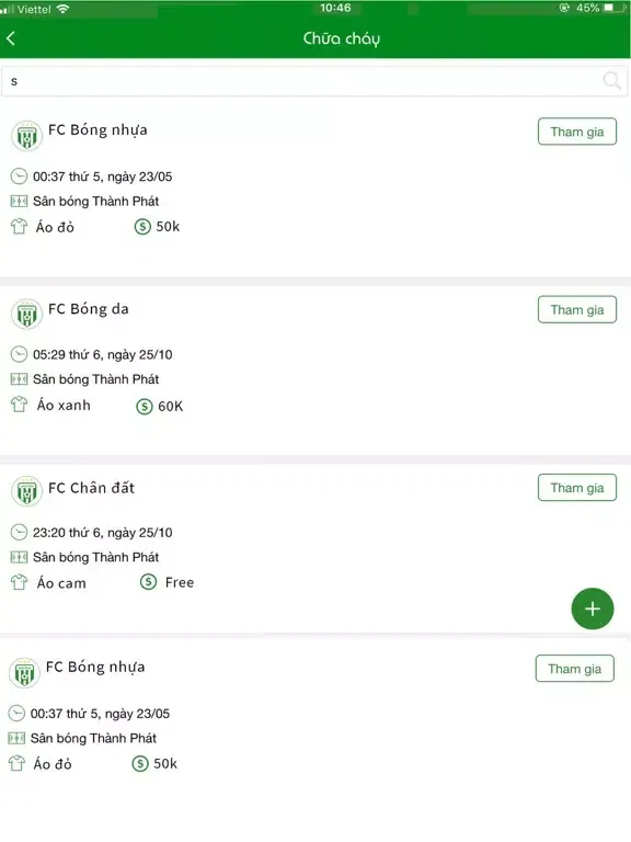 Capturas de pantalla de Chơi Phủi iPad 