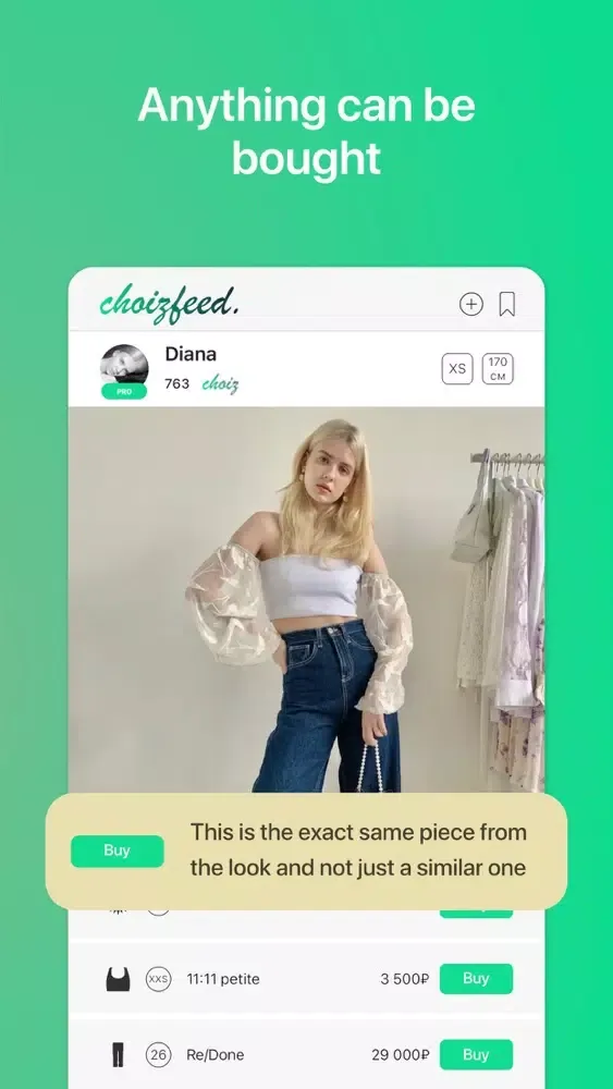 Captures d'écran de Choizfeed: looks for you