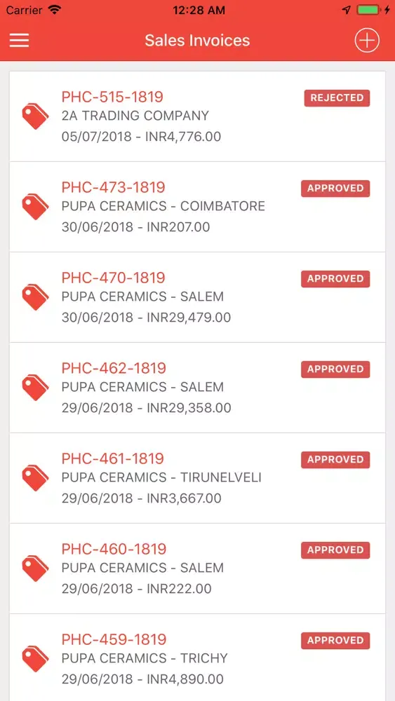 Ảnh chụp màn hình của Chola CRM